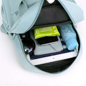 Mochila de viagem pequena para mulheres, estilo seguro, mochila de compras, alta qualidade, durável, tecido macio, sac, moda