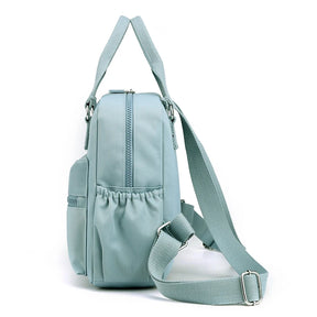 Mochila de viagem pequena para mulheres, estilo seguro, mochila de compras, alta qualidade, durável, tecido macio, sac, moda