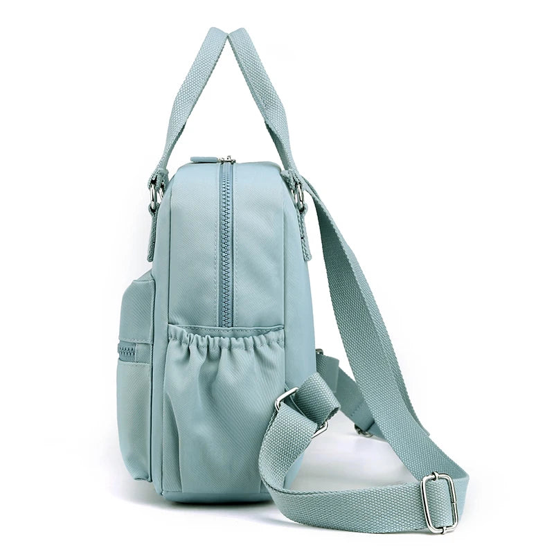 Mochila de viagem pequena para mulheres, estilo seguro, mochila de compras, alta qualidade, durável, tecido macio, sac, moda
