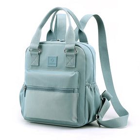 Mochila de viagem pequena para mulheres, estilo seguro, mochila de compras, alta qualidade, durável, tecido macio, sac, moda