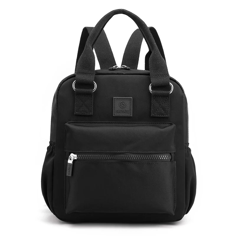 Mochila de viagem pequena para mulheres, estilo seguro, mochila de compras, alta qualidade, durável, tecido macio, sac, moda