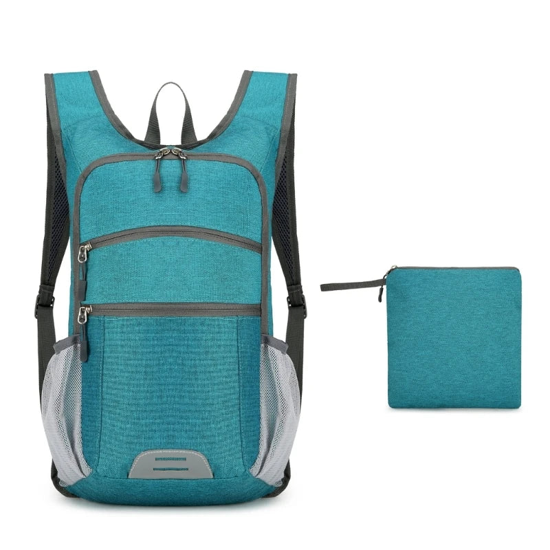 Mochila Prática Dobrável Para Viagens E Acampamento  Mochila Funcional Capacidade Para Estudantes