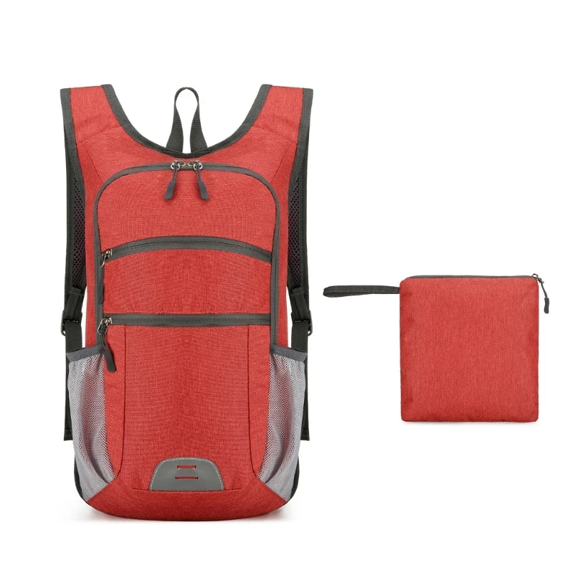 Mochila Prática Dobrável Para Viagens E Acampamento  Mochila Funcional Capacidade Para Estudantes