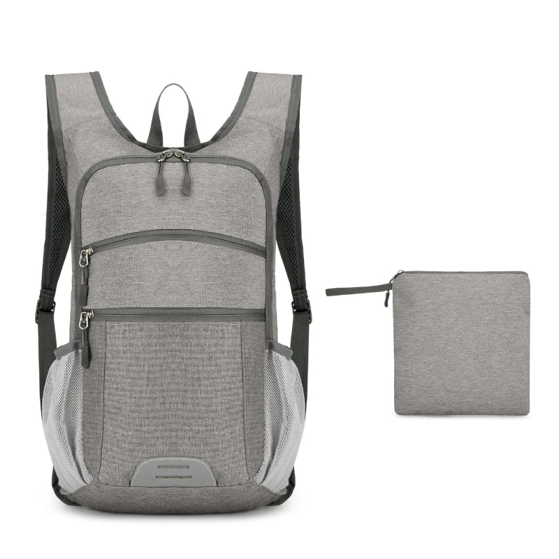 Mochila Prática Dobrável Para Viagens E Acampamento  Mochila Funcional Capacidade Para Estudantes