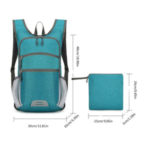 Mochila Prática Dobrável Para Viagens E Acampamento  Mochila Funcional Capacidade Para Estudantes