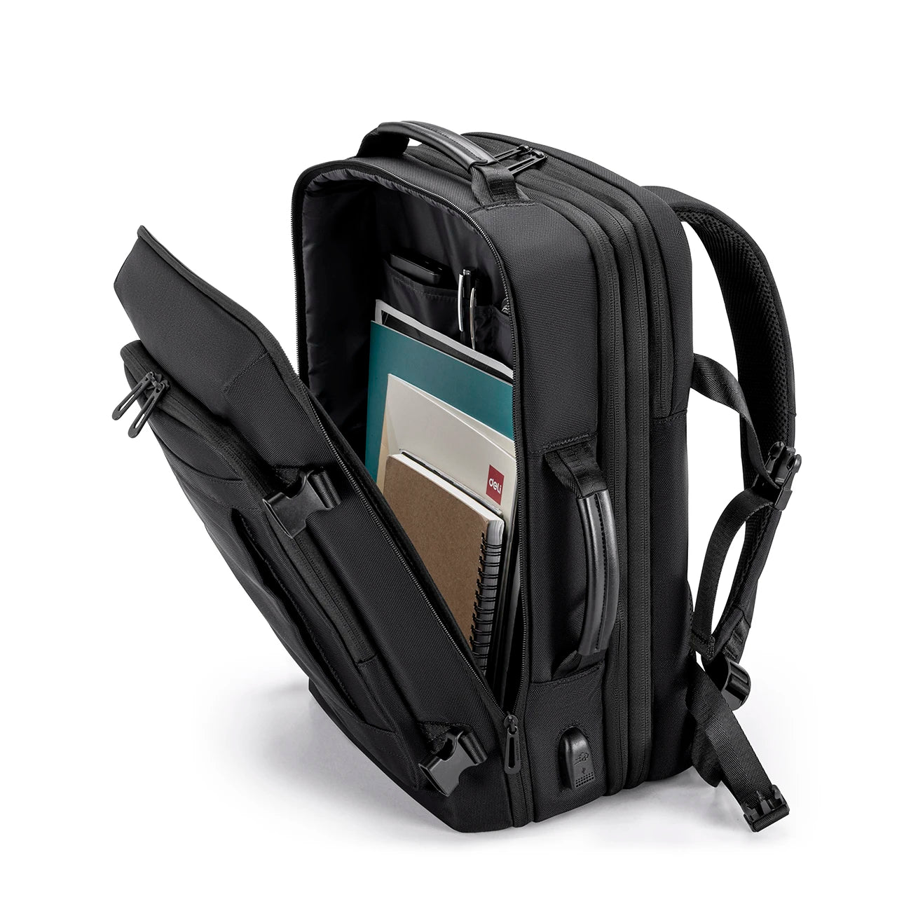 Mochila De Viagem De Negócios Com Compartimentos Anti-roubo Mala De Grande Capacidade Versátil