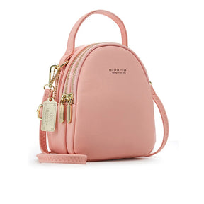 Mochila De Ombro Pequena De 3 Partes Com Alças Reguláveis  Moda Feminina