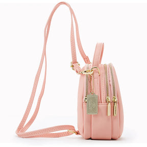 Mochila De Ombro Pequena De 3 Partes Com Alças Reguláveis  Moda Feminina