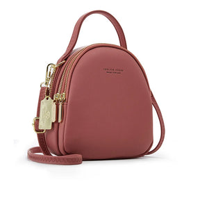 Mochila De Ombro Pequena De 3 Partes Com Alças Reguláveis  Moda Feminina