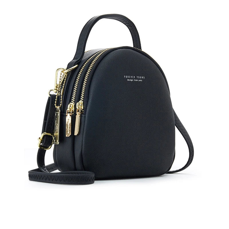 Mochila De Ombro Pequena De 3 Partes Com Alças Reguláveis  Moda Feminina