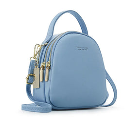 Mochila De Ombro Pequena De 3 Partes Com Alças Reguláveis  Moda Feminina