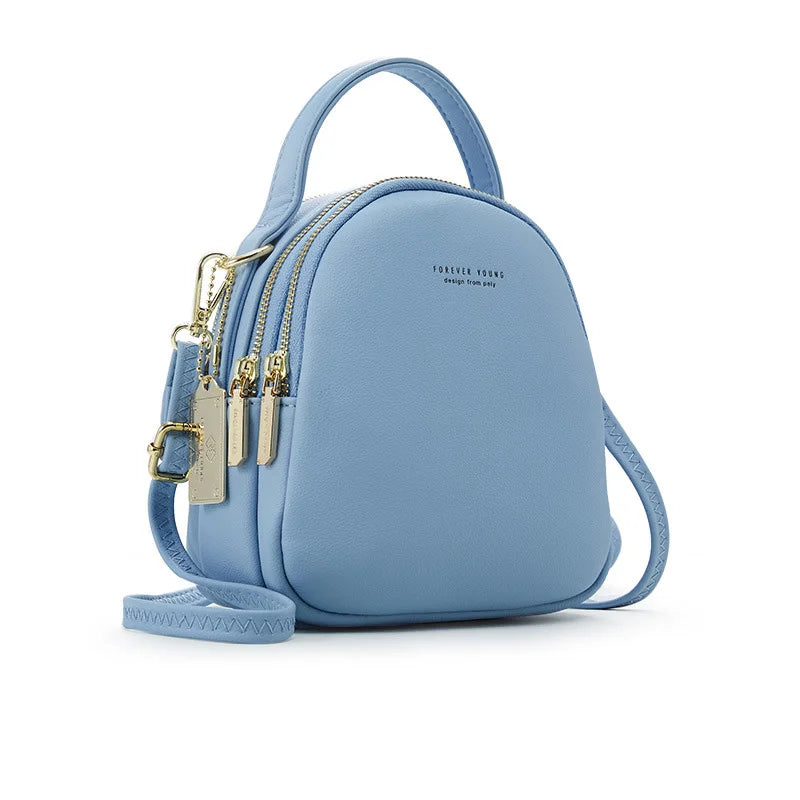Mochila De Ombro Pequena De 3 Partes Com Alças Reguláveis  Moda Feminina