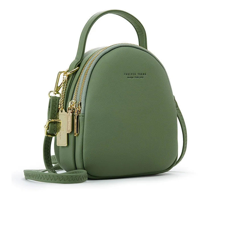 Mochila De Ombro Pequena De 3 Partes Com Alças Reguláveis  Moda Feminina