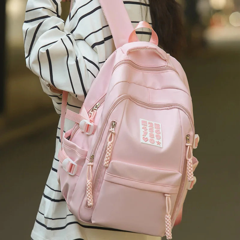 Mochila Para Viagem Impermeável Feminina  com Vários Compartimentos