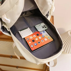 Mochila Para Viagem Impermeável Feminina  com Vários Compartimentos
