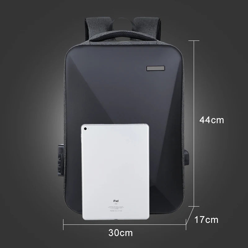 Mochila Multifuncional Para Negócios  Carregamento USB Mini Mala Anti-Furto