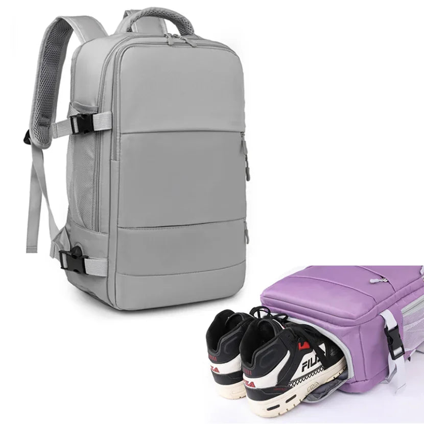Mochila De Viagem Casual Com Bagagem Carregamento USB Mochila Impermeável Grande Capacidade