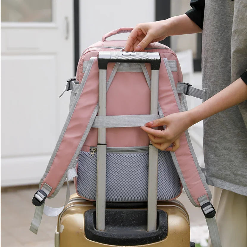 Mochila De Viagem Casual Com Bagagem Carregamento USB Mochila Impermeável Grande Capacidade