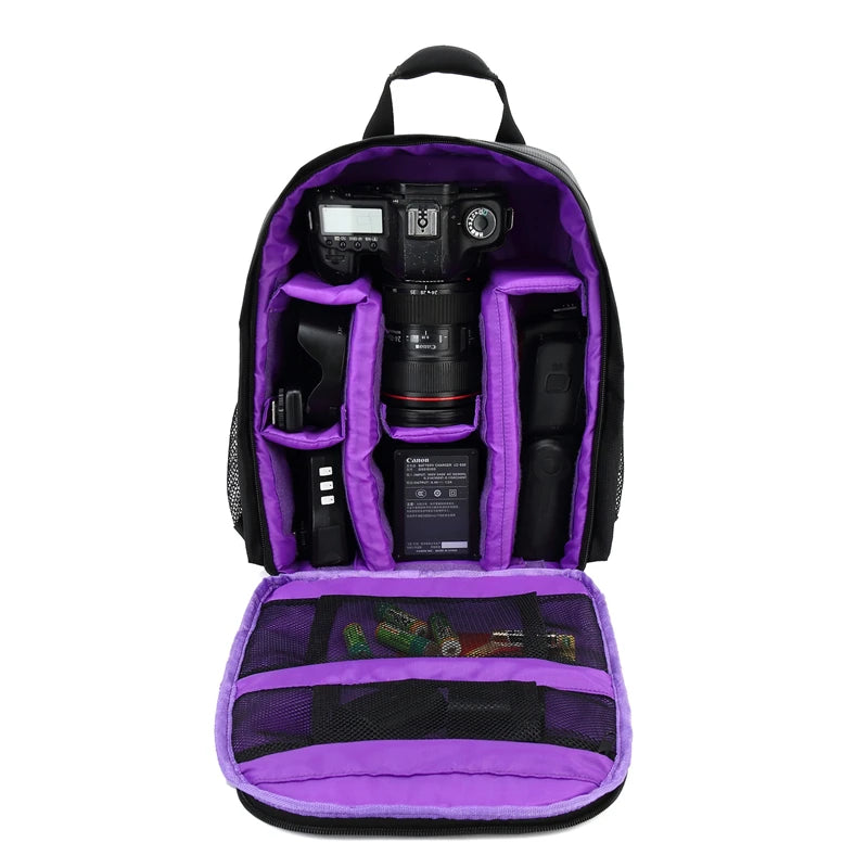 Mochila Para Câmera Impermeável Com Compartimentos Mochila De Vídeo De Alta Qualidade