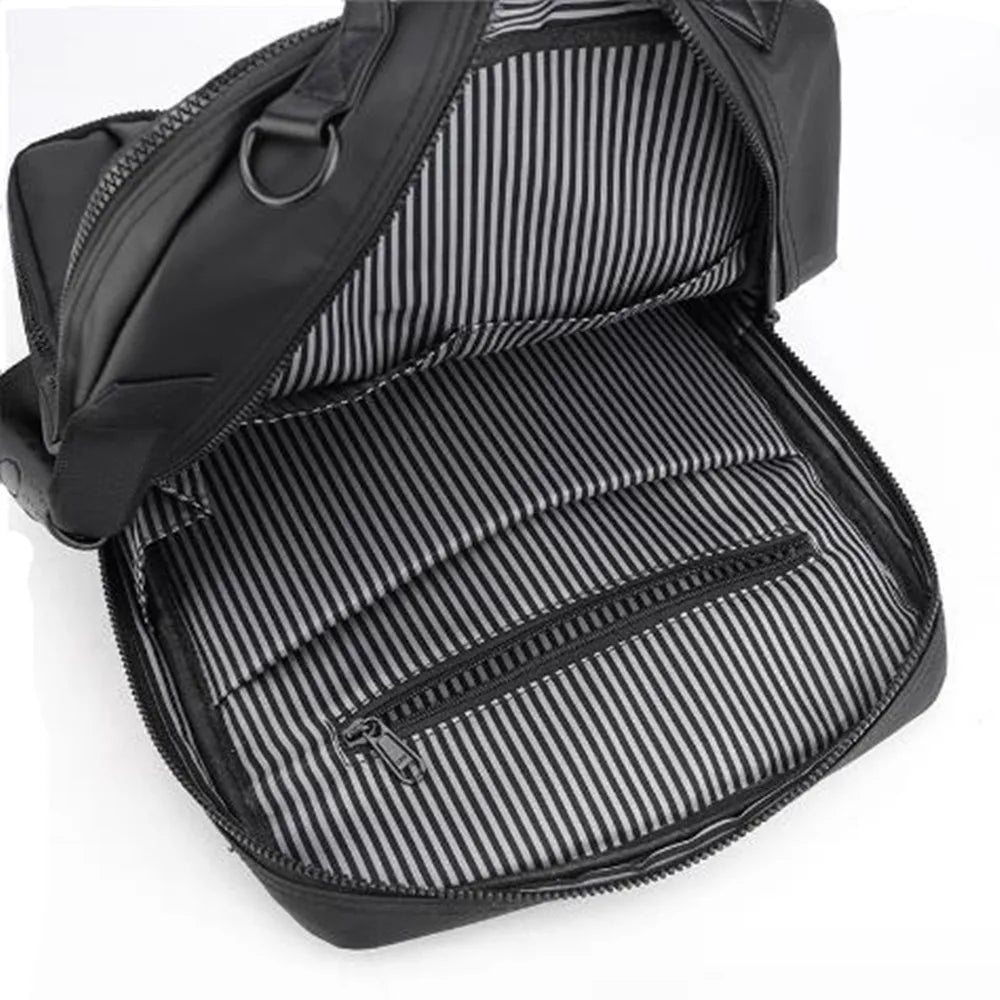 Mochila De Estudos Impermeável Para Homens Bolsa Multifuncional De Grande Capacidade