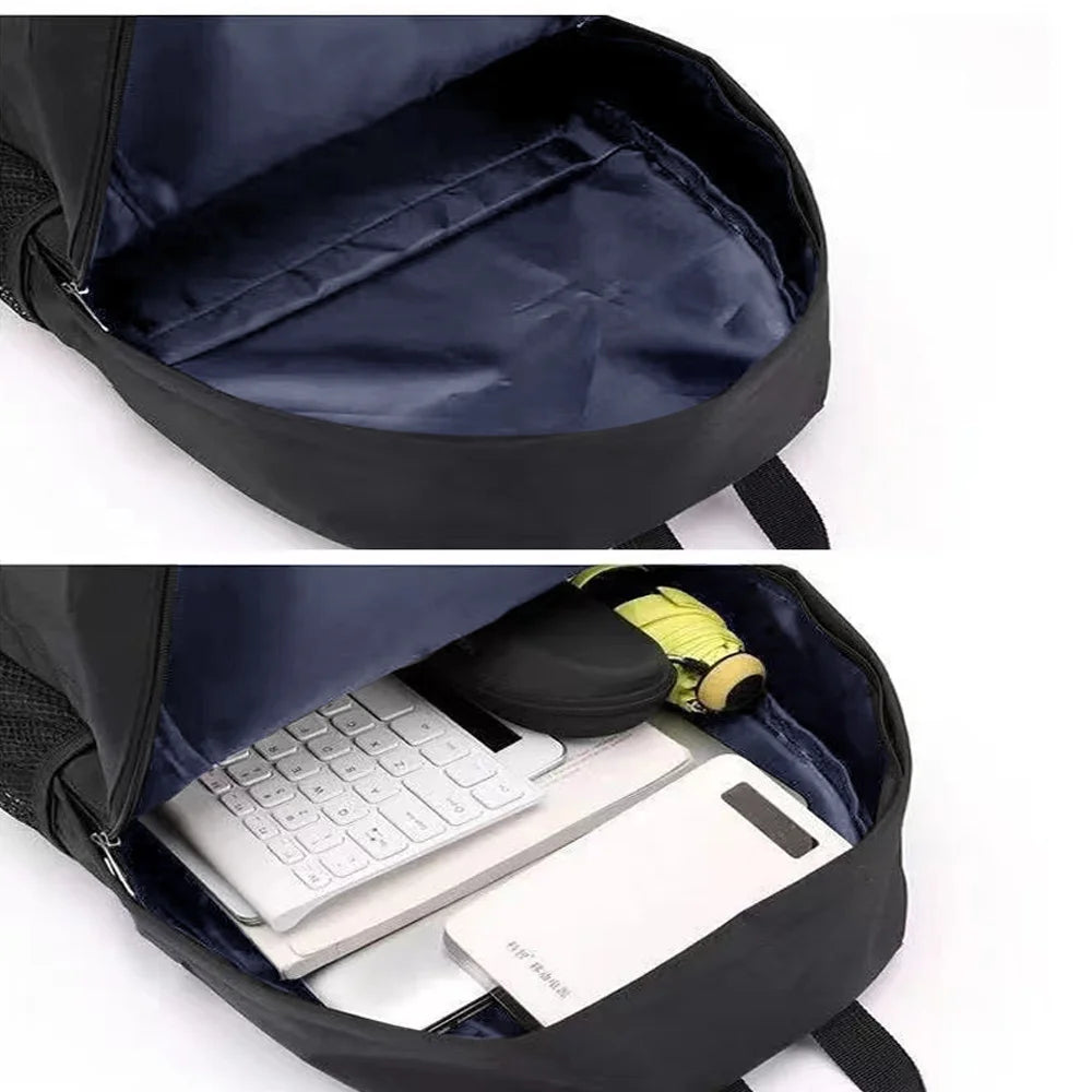 Mochila Escolar De Grande Capacidade De Alta Qualidade  Com Chaveiro Bolsa Casual