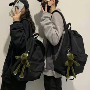 Mochila Escolar De Grande Capacidade De Alta Qualidade  Com Chaveiro Bolsa Casual