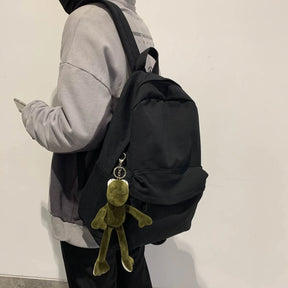 Mochila Escolar De Grande Capacidade De Alta Qualidade  Com Chaveiro Bolsa Casual