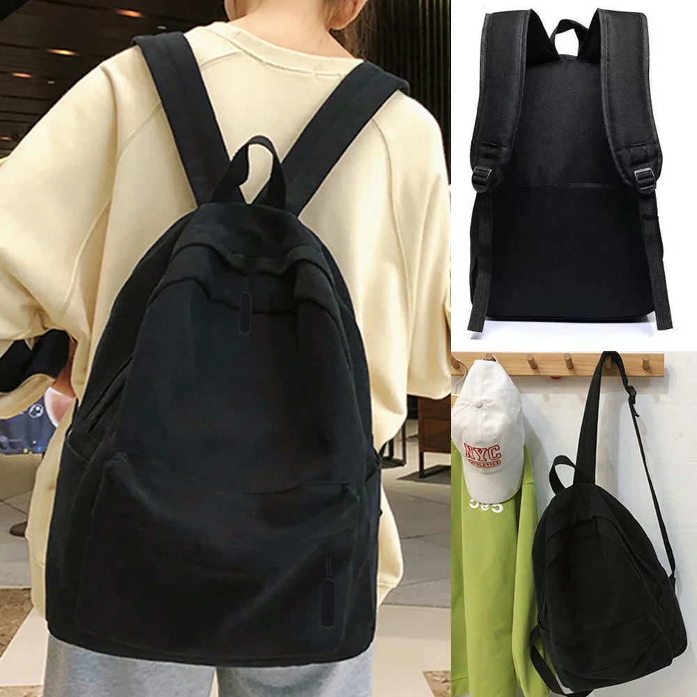 Mochila Escolar De Grande Capacidade De Alta Qualidade  Com Chaveiro Bolsa Casual