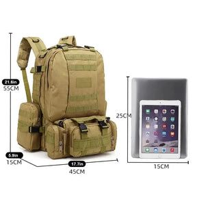 Mochila Unissex Grande Resistente Para Camping/Montanhismo