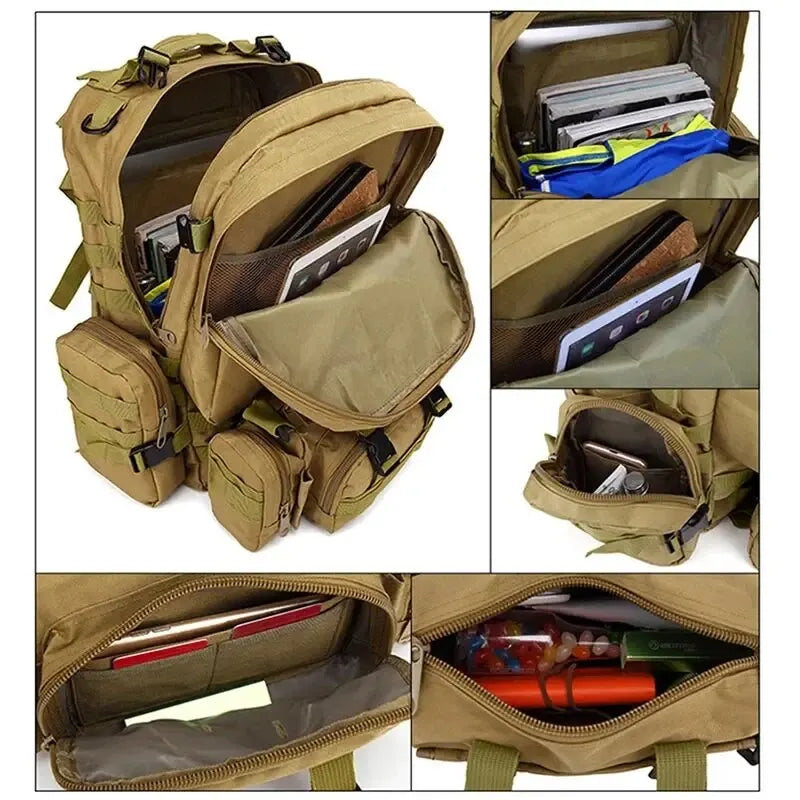 Mochila Unissex Grande Resistente Para Camping/Montanhismo