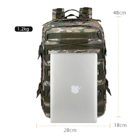 Mochila Tática Impermeável Montanhismo Acampamento De Grande Capacidade com Compartimentos