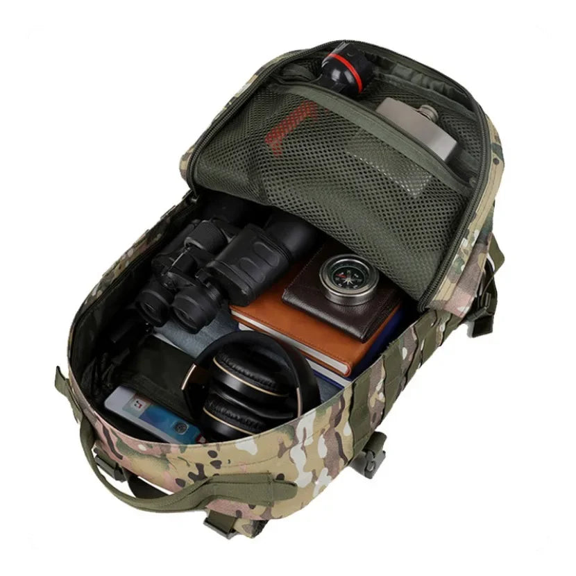 Mochila Tática Impermeável Montanhismo Acampamento De Grande Capacidade com Compartimentos