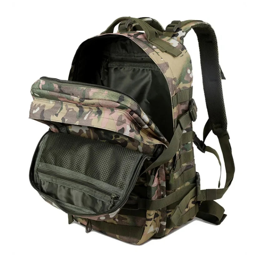 Mochila Tática Impermeável Montanhismo Acampamento De Grande Capacidade com Compartimentos