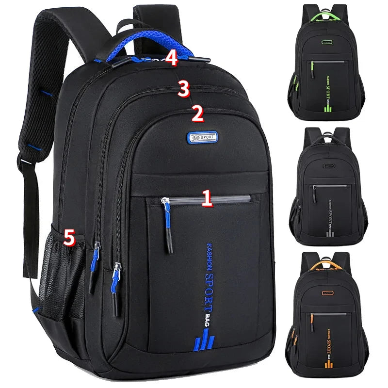 Mochila Grande Escolar Masculina com 5 Compartimentos