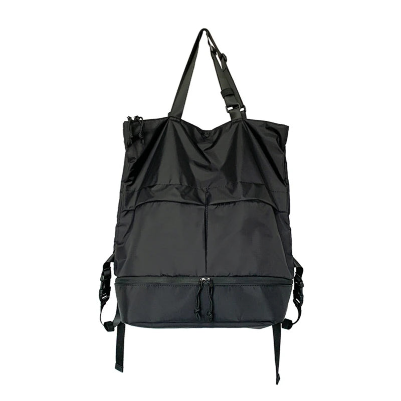Mochila Esportiva De Punho Longo E Alças Ajustáveis Bolsa Unissex Quadrada De Grande Capacidade