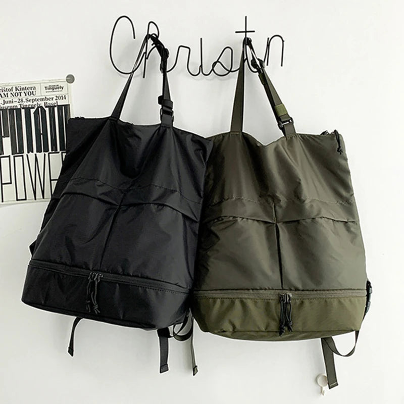 Mochila Esportiva De Punho Longo E Alças Ajustáveis Bolsa Unissex Quadrada De Grande Capacidade