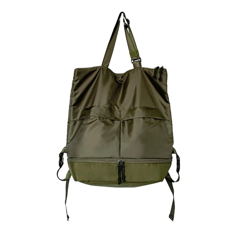 Mochila Esportiva De Punho Longo E Alças Ajustáveis Bolsa Unissex Quadrada De Grande Capacidade