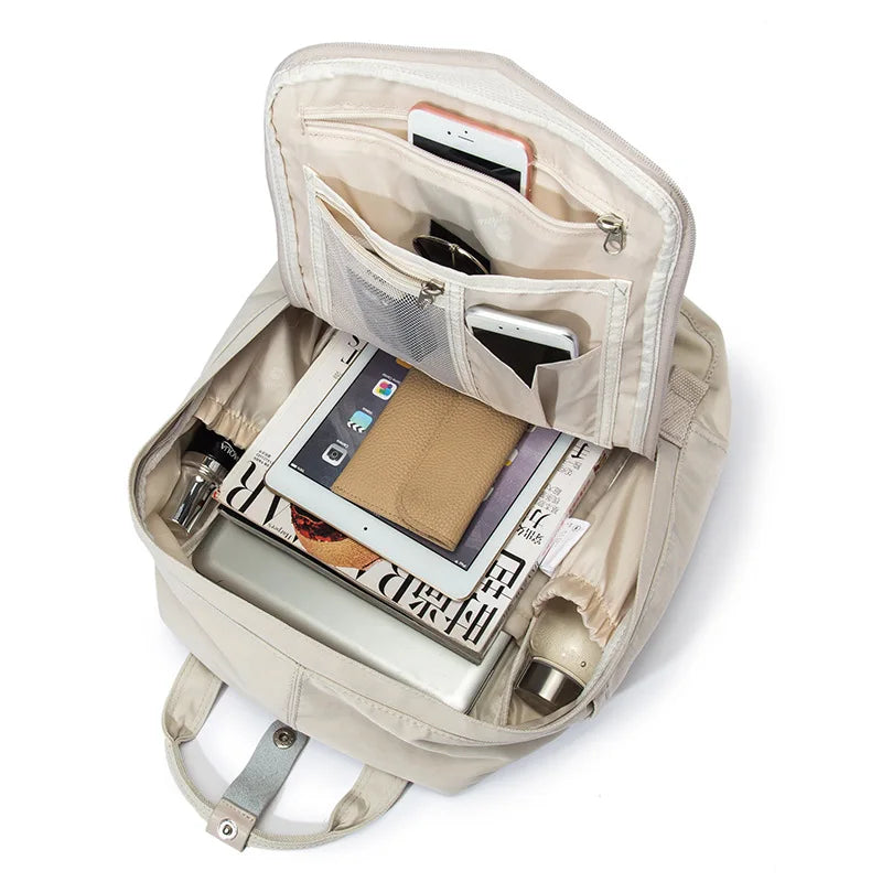 Mochila Multifuncional Impermeável Com Compartimentos Bolsa Para Viagens E Passeios Moda Versátil