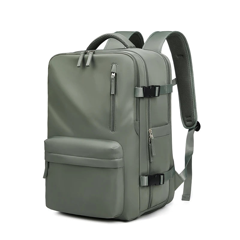 Mochila De Viagem Impermeável Com Carregamento USB Laptop com Compartimento De Sapato