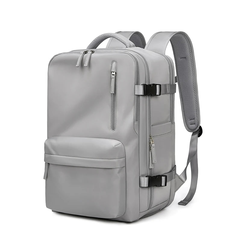 Mochila De Viagem Impermeável Com Carregamento USB Laptop com Compartimento De Sapato