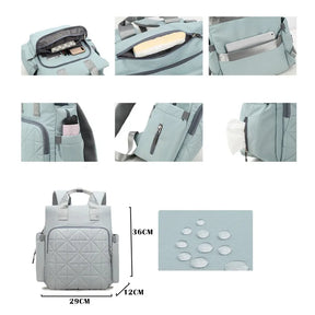 Mochila Portátil Com Repartições Mochila Impermeável Cuidados Para Bebê