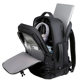 Mochila Para Viagens De Negócios Grande capacidade Com Compartimentos Mochila Recarregável Multifuncional