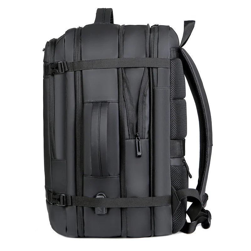 Mochila Para Viagens De Negócios Grande capacidade Com Compartimentos Mochila Recarregável Multifuncional