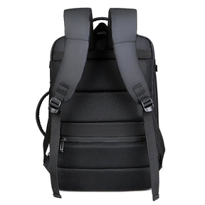 Mochila Para Viagens De Negócios Grande capacidade Com Compartimentos Mochila Recarregável Multifuncional