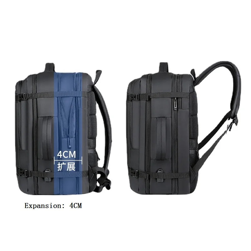 Mochila Para Viagens De Negócios Grande capacidade Com Compartimentos Mochila Recarregável Multifuncional