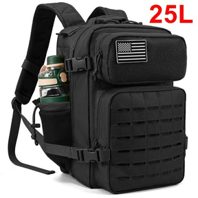 Mochila Unissex Grande Estilo Militar com Varios Compartimentos 25L