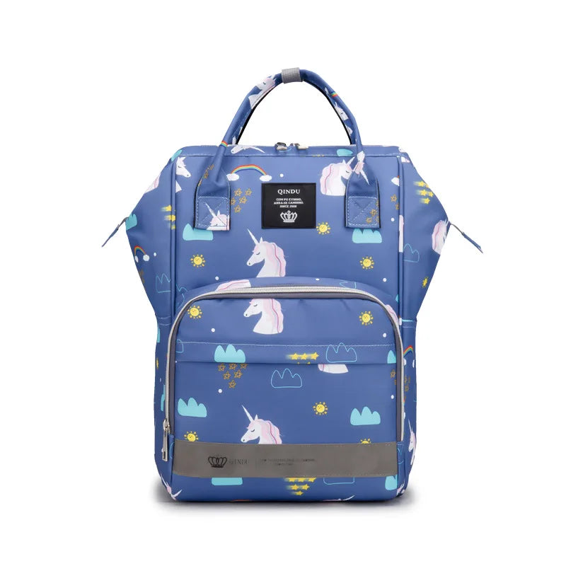 Mochila Para Mamães Saco De Fralda Multifuncional Portátil Bolsa Mamãe E Bebê