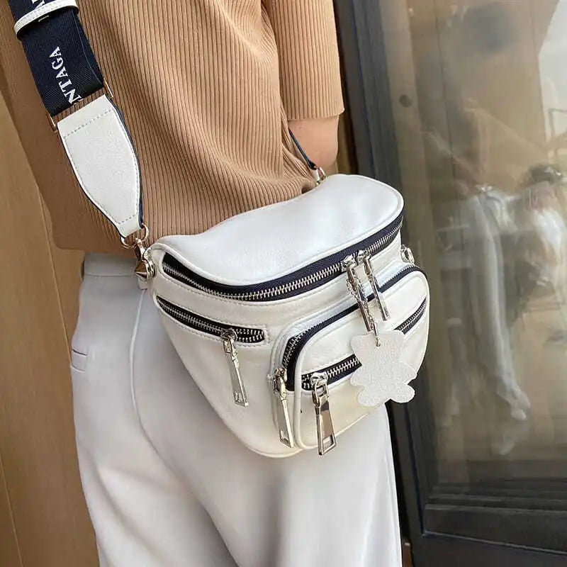 Mochila de Ombro Para Passeios Bolsa Casual Tendência Estilo Pochete
