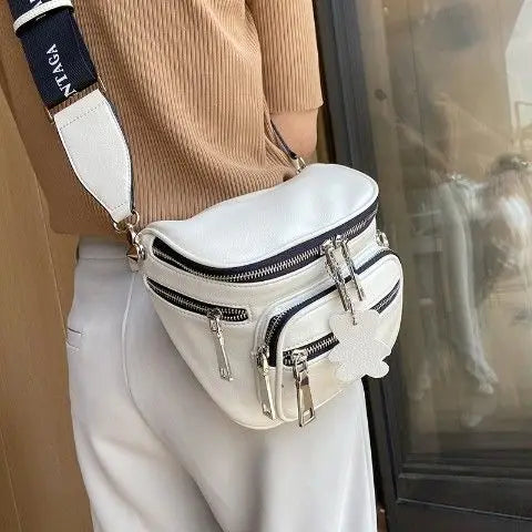Mochila de Ombro Para Passeios Bolsa Casual Tendência Estilo Pochete
