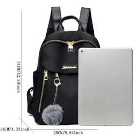 Mochila Feminina Monocromática Alta Capacidade Beleza e Conforto